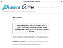 Tablet Screenshot of elpediatraonline.com